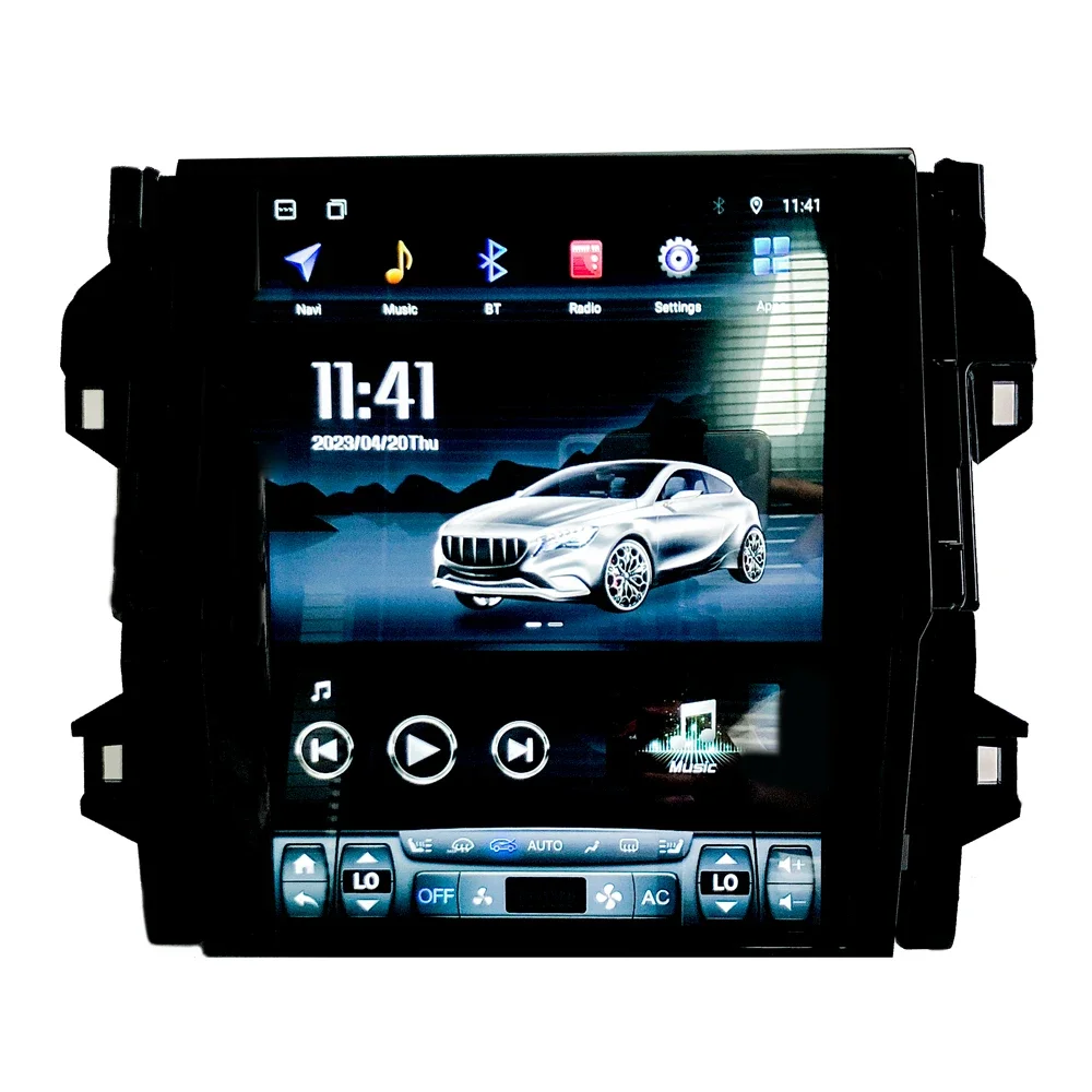 12.1Inch Verticale Scherm Gps Navigatie Android Autoradio Stereo Met Dsp Bt Voor Toyota Fortuner 2016-2020 Auto Dvd-Speler