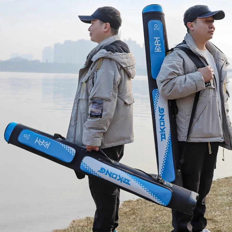 130cm Lightweight Fishing Rod Bag Multifunctional PVC Water-repellent and Wear-resistant Storage Bag Can Hold Umbrella Fish Bag