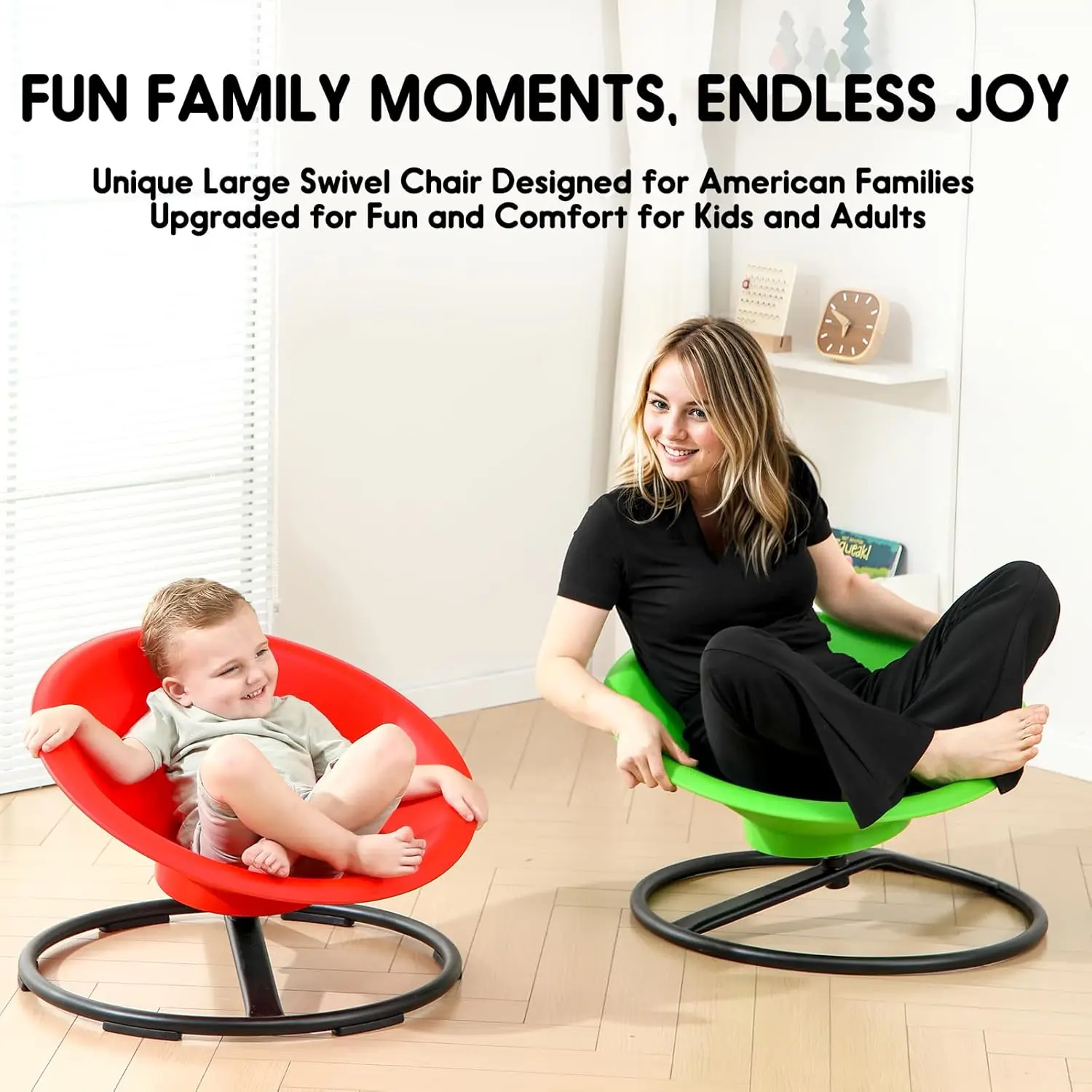 Chair for Autistic Kids, Sit and Spin Toys for Age 3+, Sensory Swivel Chair Enhancing Motor Skills, Educational Indoor