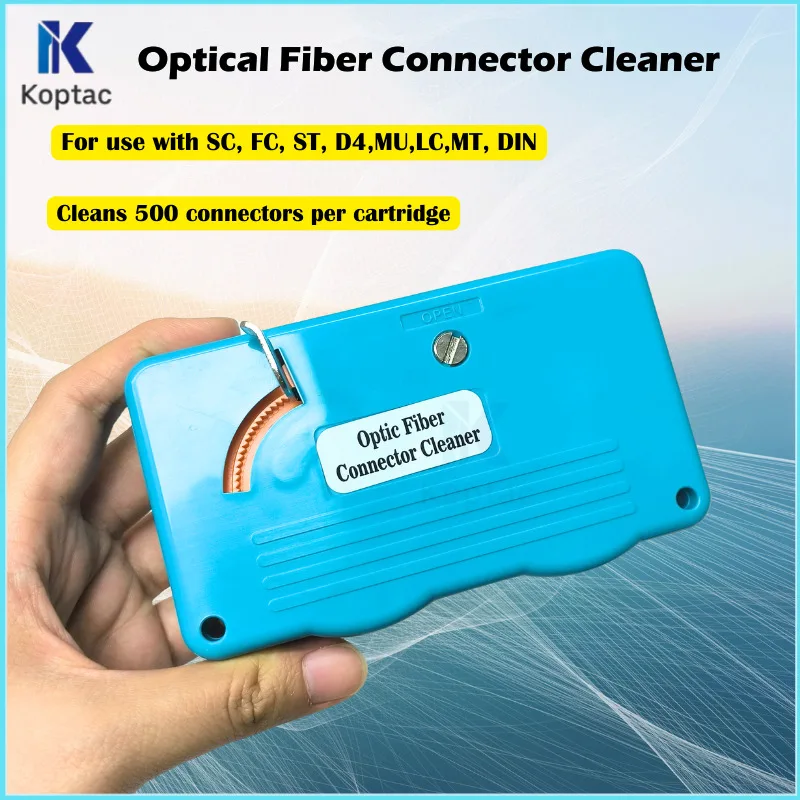 

Fiber Optical Cleaning Box Optical Fiber Connector Cleaner Fiber Optic Connector Cleaning Cassette 500 Times