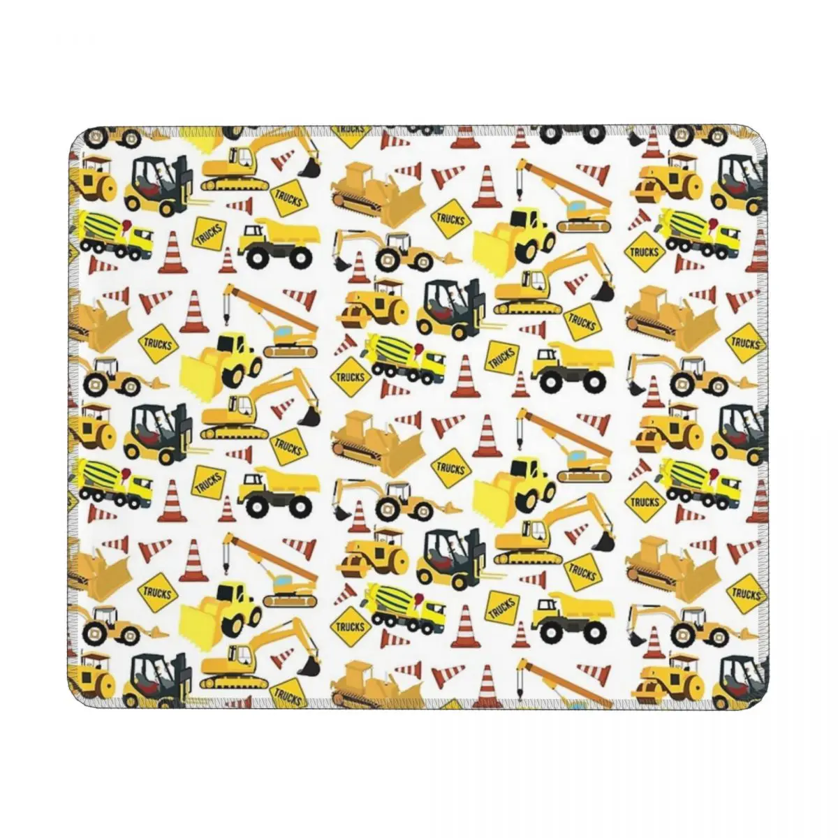 

Construction Trucks Excavator, Dump Truck, Backhoe And More Mouse Pad Computer Keyboard Mouse Mat Laptop Desk Mat Table Mats