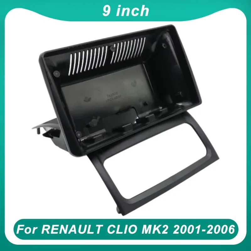 9 inch Car Radio Frame Kit  FOR RENAULT CLIO MK2 2001-2006 Auto Stereo Center Console Holder Fascia Trim Bezel Faceplate