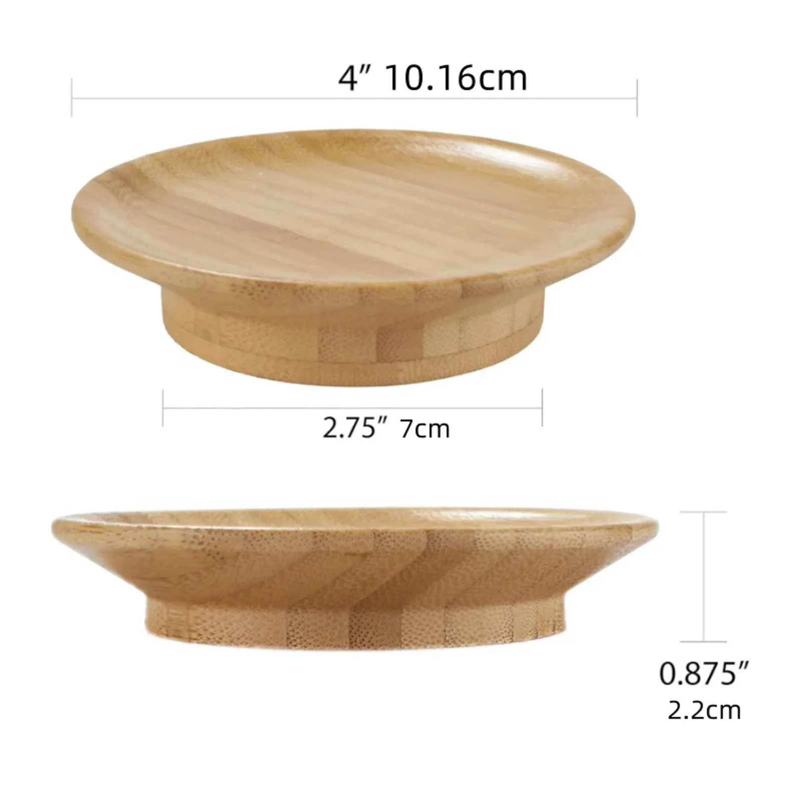 1pc Natural Wooden 2-in-1 Cup Mat & Lid Debris-Proof Practical Daily Use For Beverages Household Table Accessory