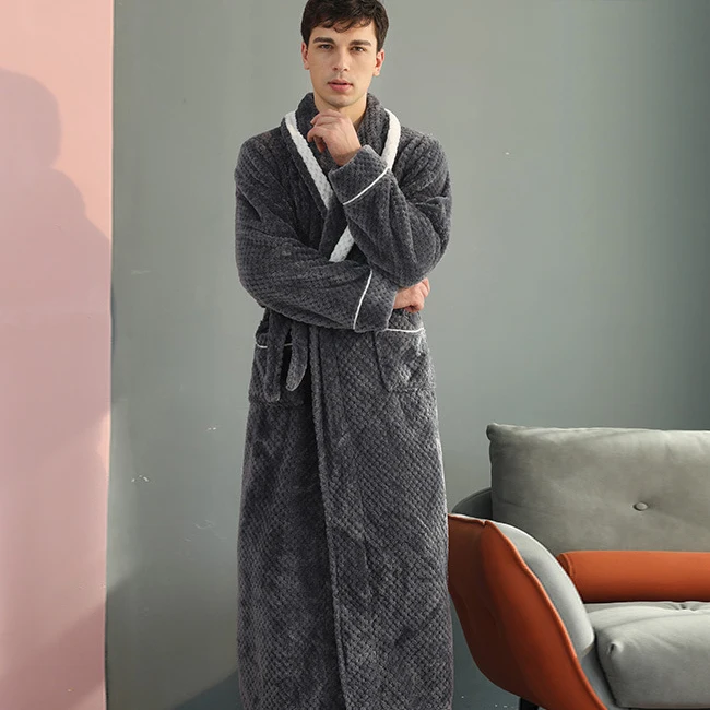 Men Gray Robe B