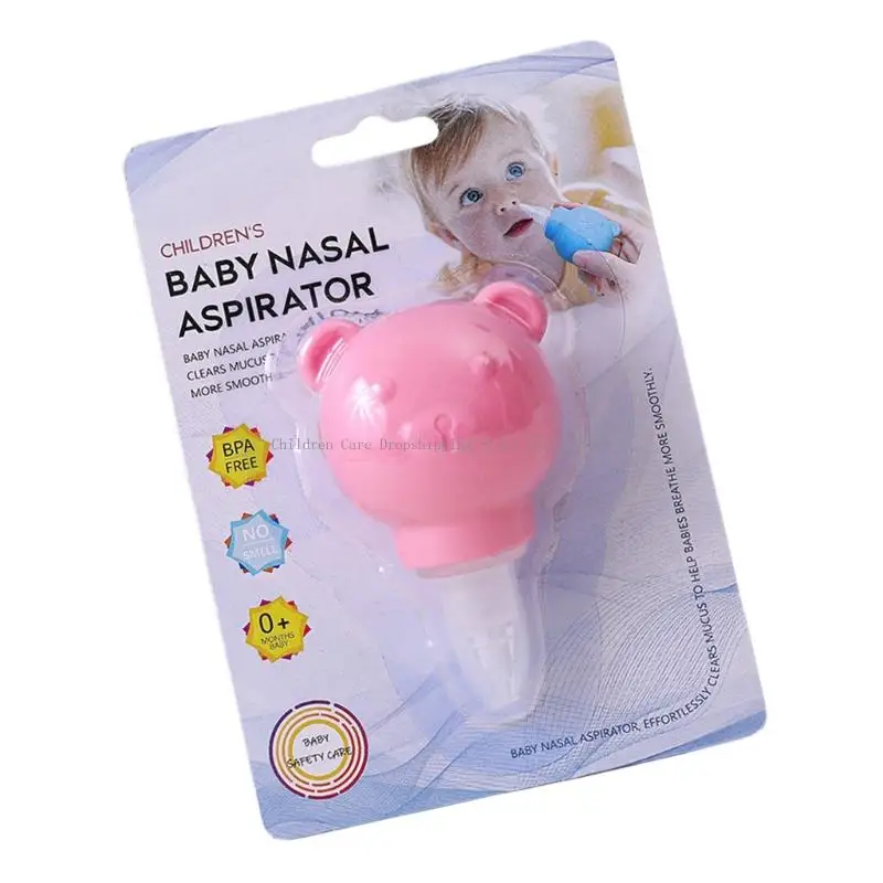 أداة تنظيف أنف الأطفال مع جزء قابل للفصل وأسطح تلامس ناعمة من مادة TPE لتخفيف الاحتقان بشكل فعال ومناسبة للرضع