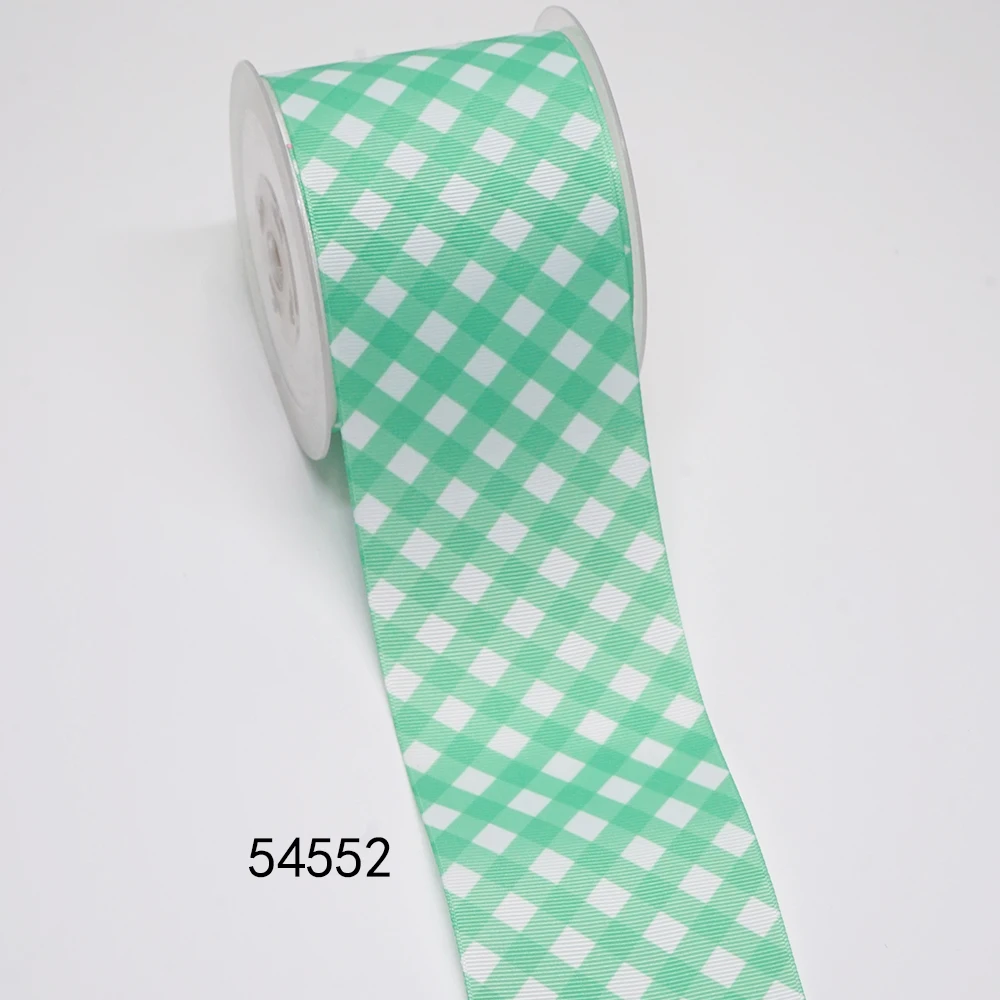 DIY Cartoon Stripe And Grid Printed Grosgrain Ribbon For Craft Supplies Sewing Accessories 5 Yards. 52708