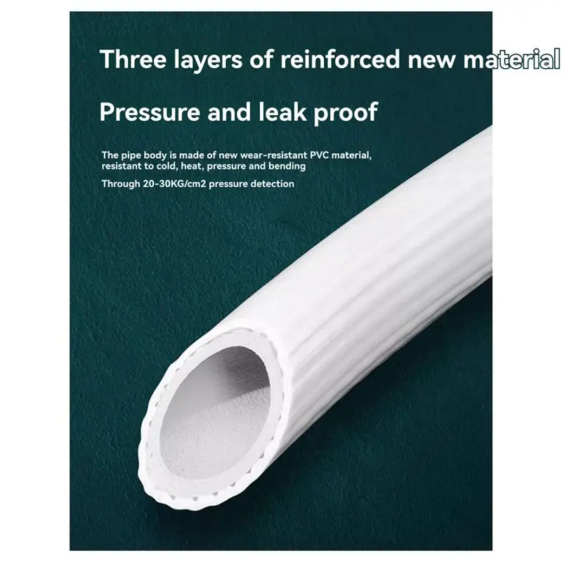 B02C-The Water Inlet Pipe Of Washing Machine Is Connected With Faucet, And The Universal Hose For Water Injection Lengthened