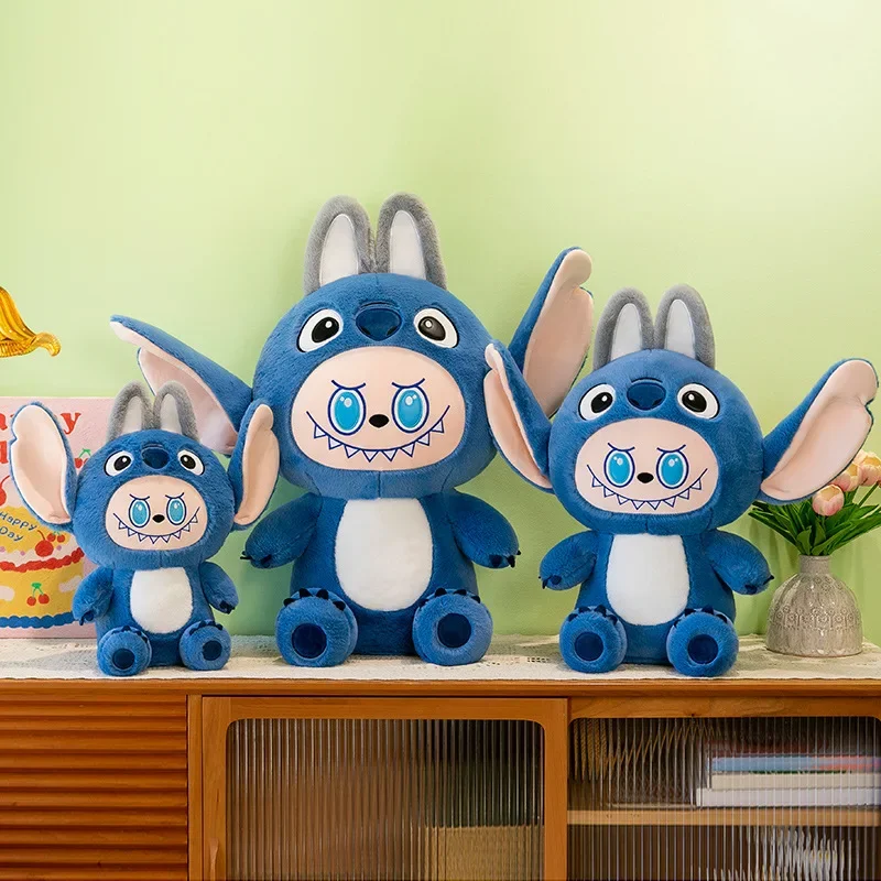 95CM Super Big Size Disney Cartoon Cute Stitch Transformed Stuffed Animal Pillow Plushies Children Christmas Birthday Gift Toys