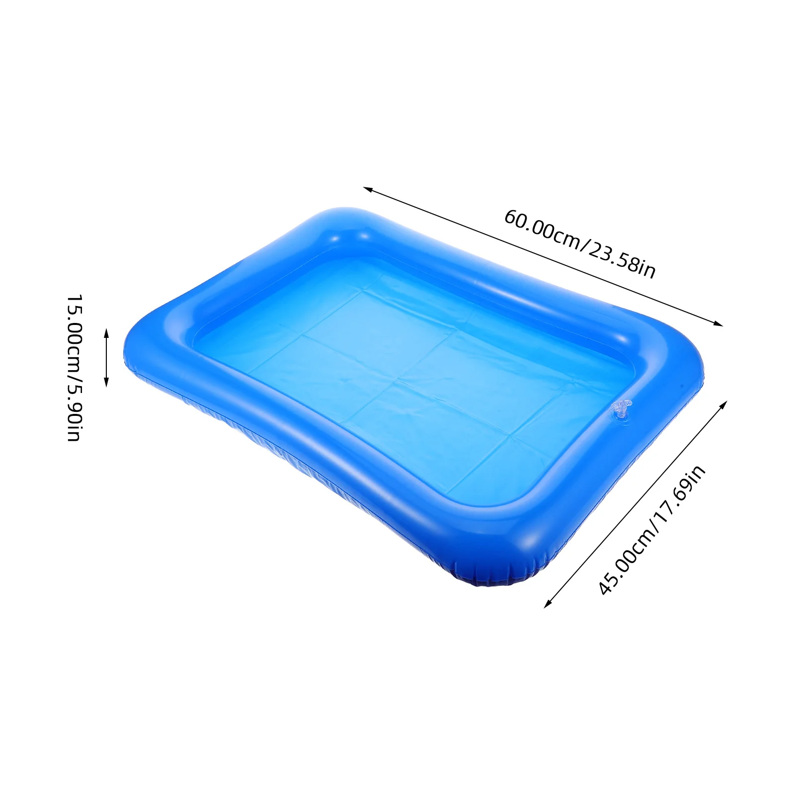 Plateau de sable gonflable pour pêche en plein air, 4 pièces, baignoire flottante, barre de service de glace, piscine gonflable