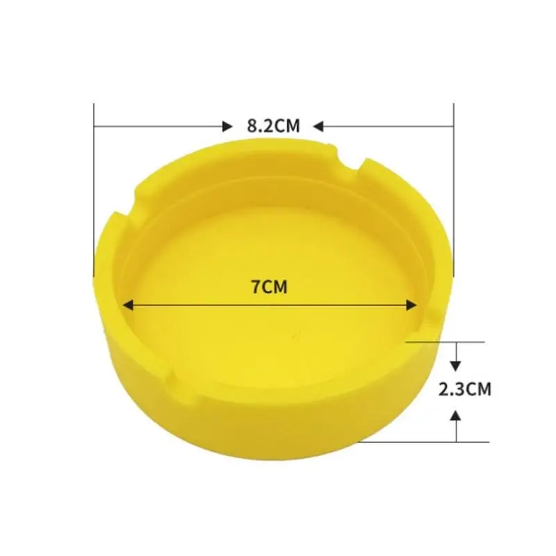 

Portable Ashtray with Heat Proof Anti Scalding Holder for Smokers Car Home Use Reusable Eco Friendly Compact Travel Accessory