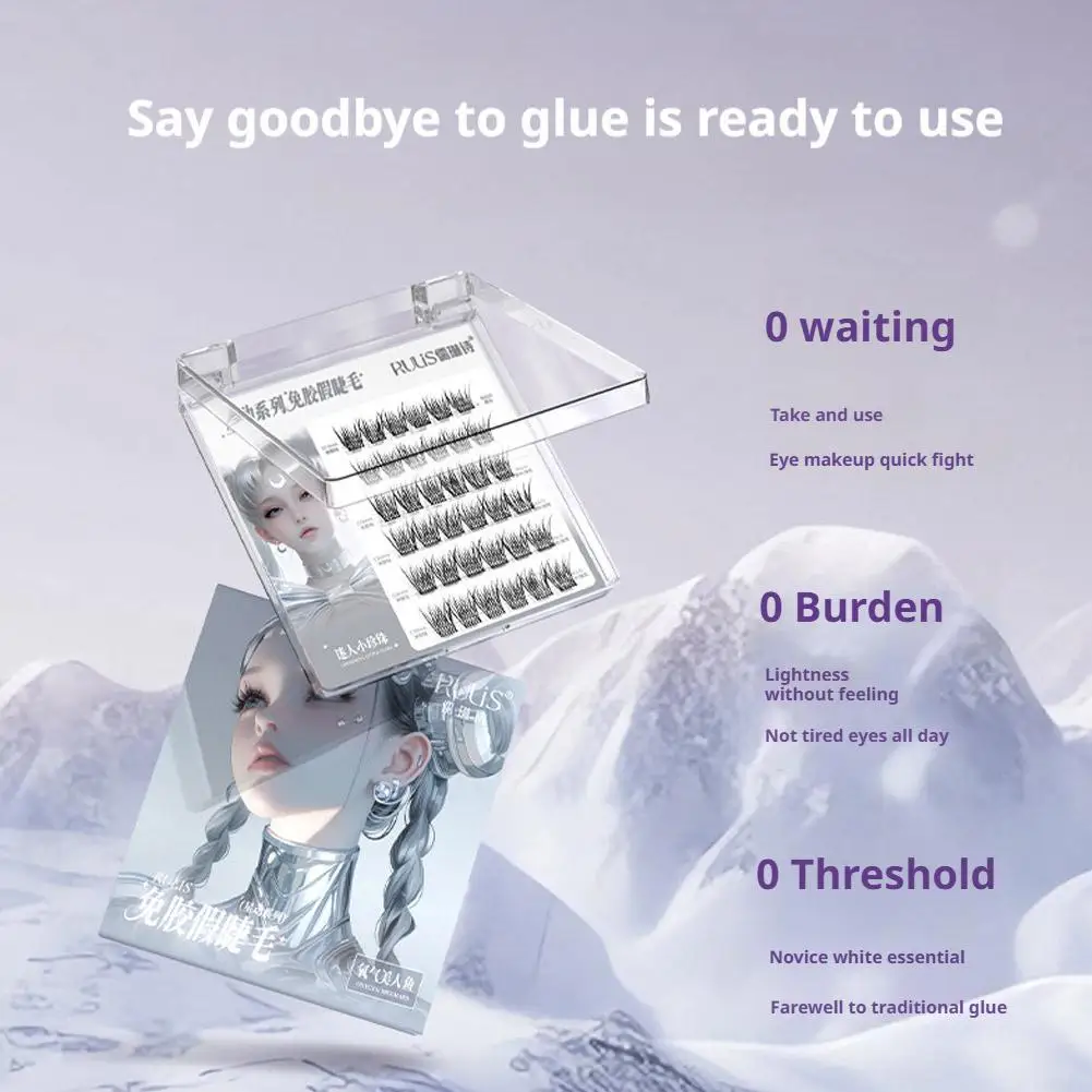 Cílios postiços estrela menina série auto-adesivo sem necessidade de cola natural realista olhar cílios inferiores para mulheres maquiagem diária festa