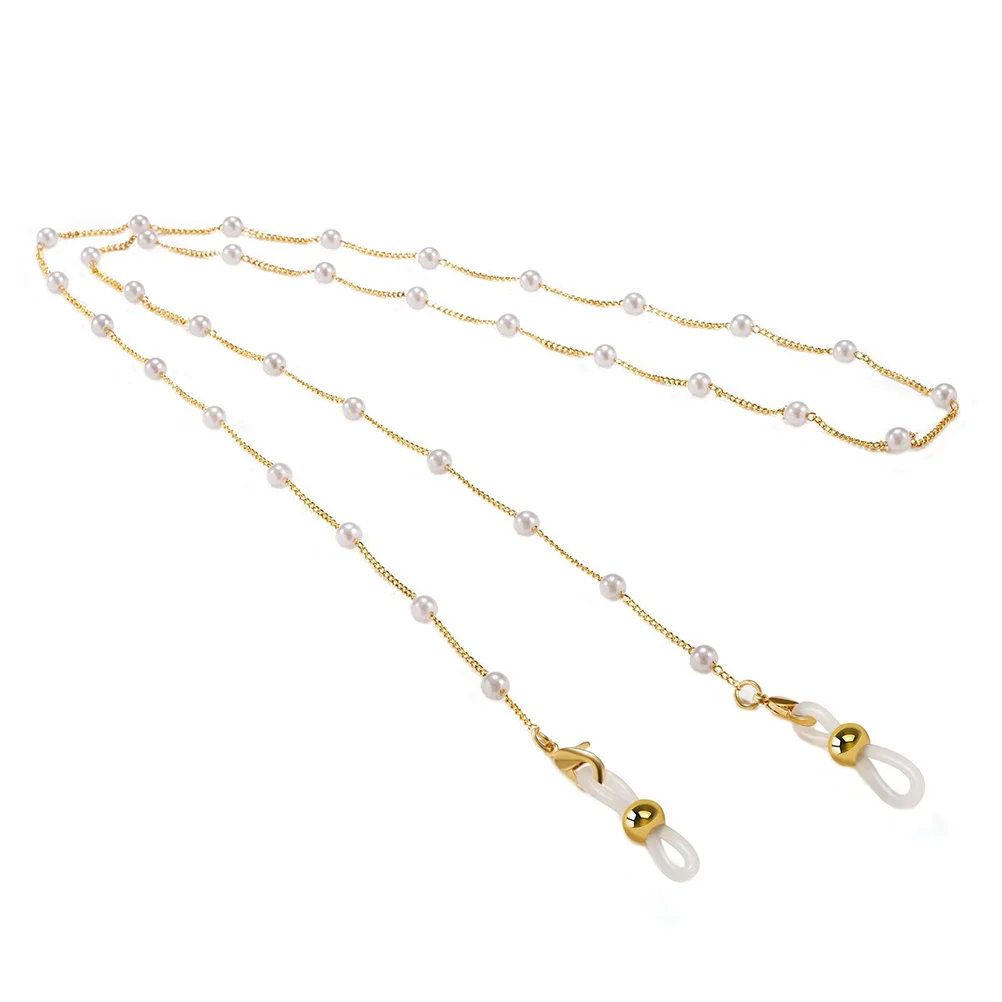 

1Pcs Elegant Pearl-Designed Eyeglass Chain Non-Slip Glasses Cord for Eyewear Travel Outdoor Indoor Use Stylish Eyeglasses