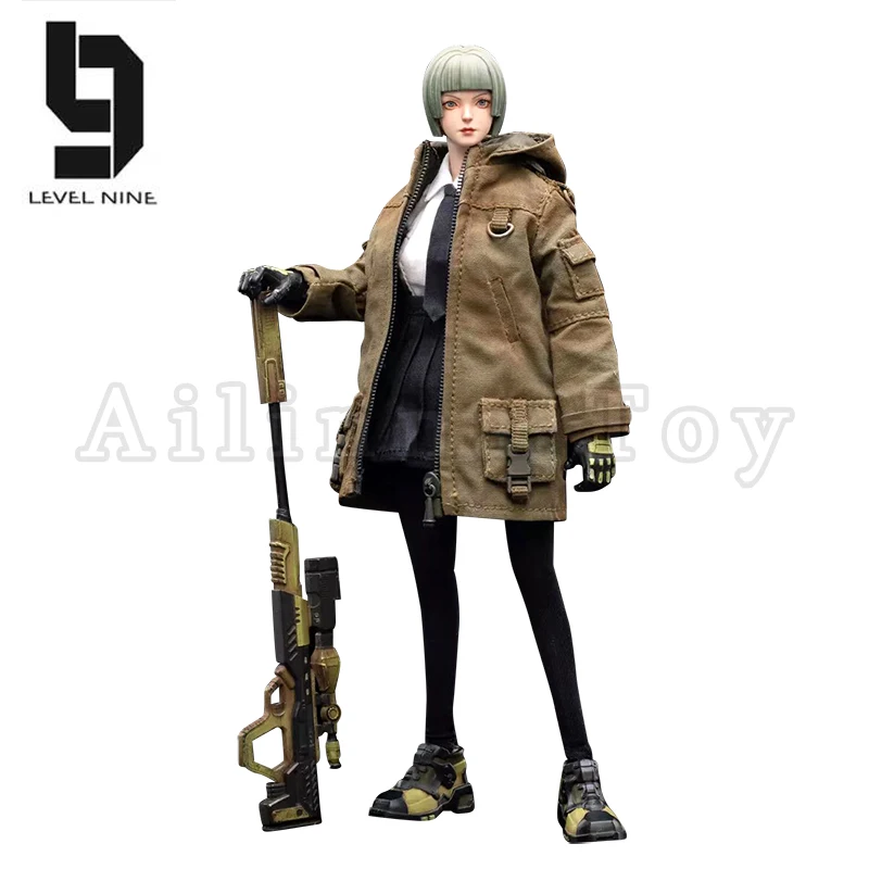 Joytoy nível nove 1/12 figura de ação frontline caos sniper rin & mecânico mentira anime modelo militar