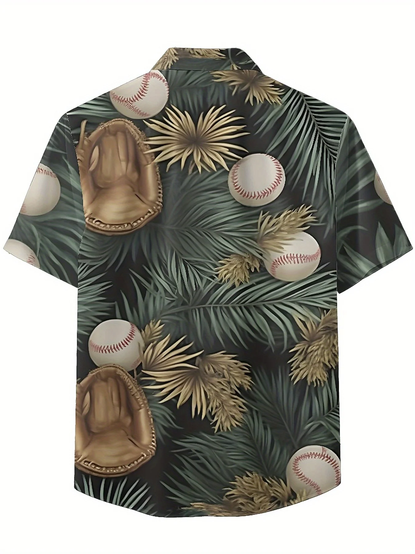 Camisas hawaianas de talla grande para hombre, patrón de béisbol vintage, camisetas casuales de verano, adecuadas para exteriores y fiestas, ropa de calle