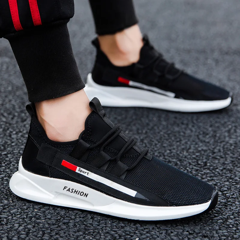 

Nice Summer Casual Shoes Men Fashion Sneakers Breathable Mesh Light Running Shoes Platform Comfort Male Sneakers Tenis Masculino