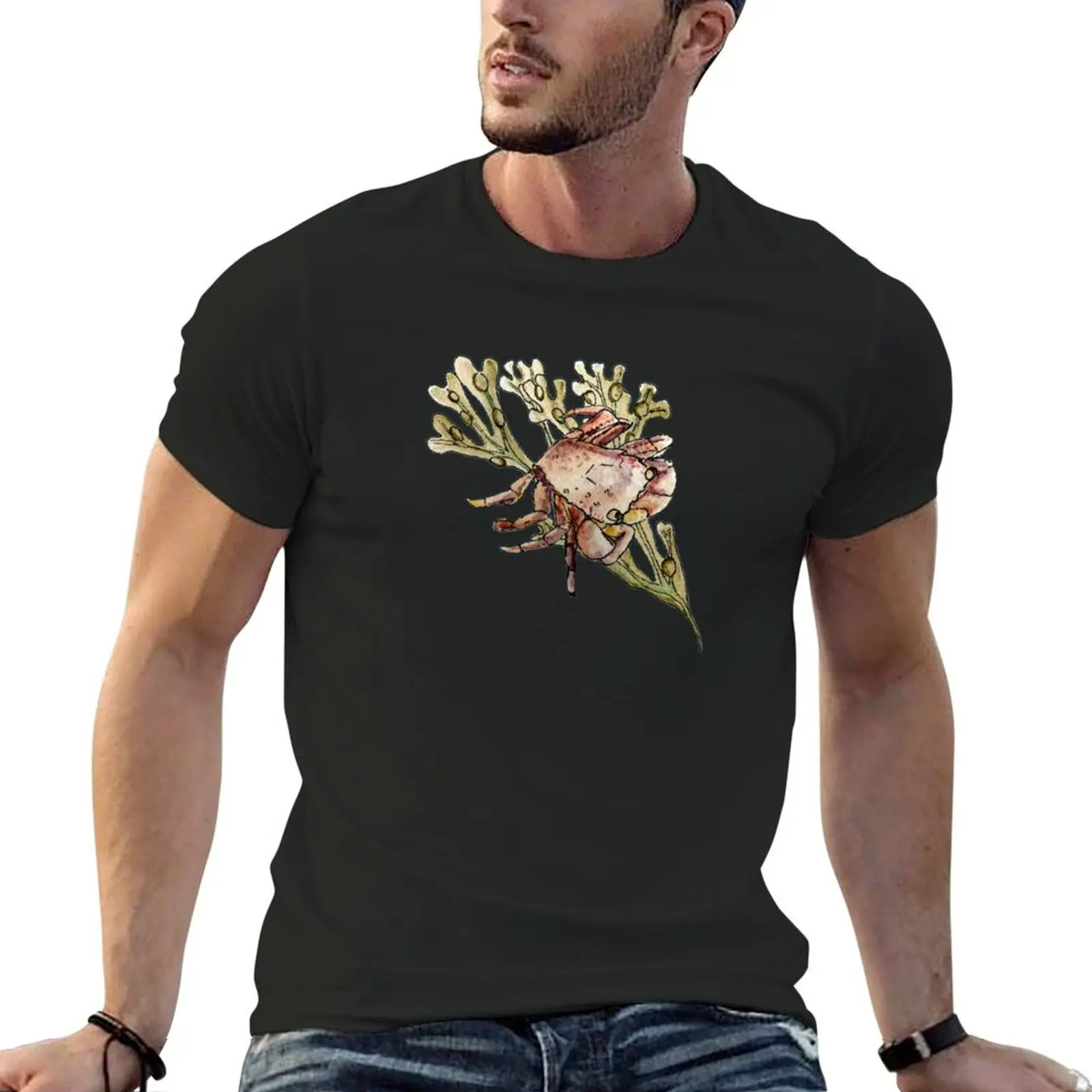 

West Coast Crab with Seaweed T-Shirt summer clothes cute clothes graphic t shirt vintage men tshirt