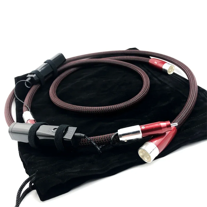 FIRE 2RCA To 2XLR Cable HiFi Auido Analog Signal Cable Amplifier CD Interconnect Cable with 72V Battery