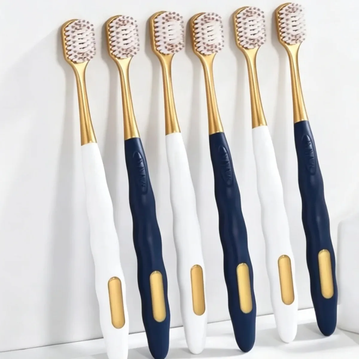Soft Bristled Wide Head Toothbrush 6-Pack Adult Soft Delicate Brush Uses For Men Women Household Daily Oral Care