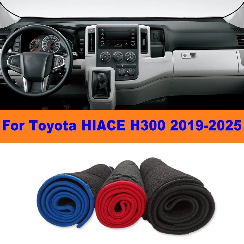 

Anti-Glare Dashboard Cover Dash Mat Non-Slip Sun Shade Pad Interior Protector For Toyota HIACE H300 2019-2025 Car Accessories