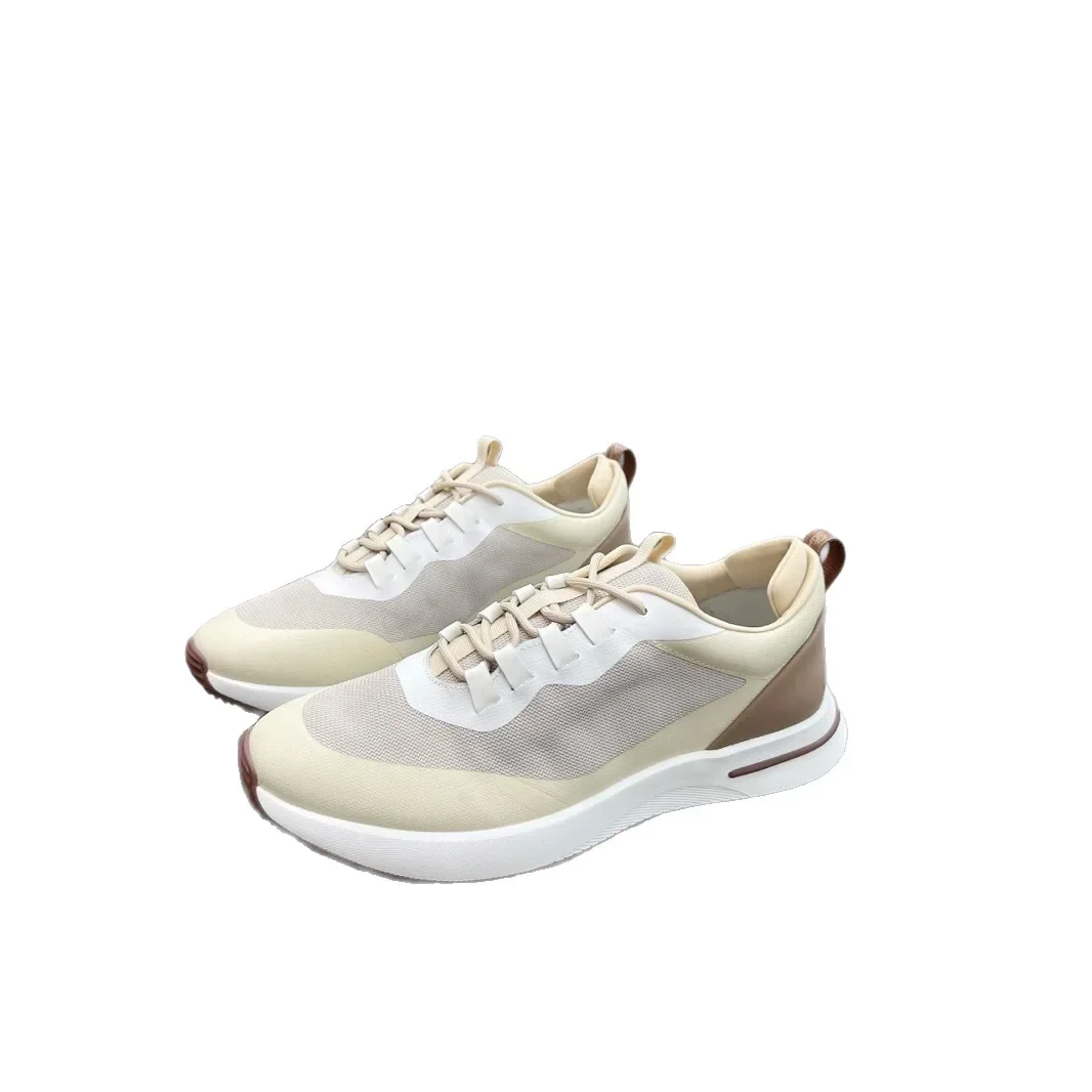 جديد جلد طبيعي تنفس شبكة احذية الجري في الهواء الطلق للرجال، أحذية رياضية كاجوال مريحة مع الأربطة للاستخدام #6