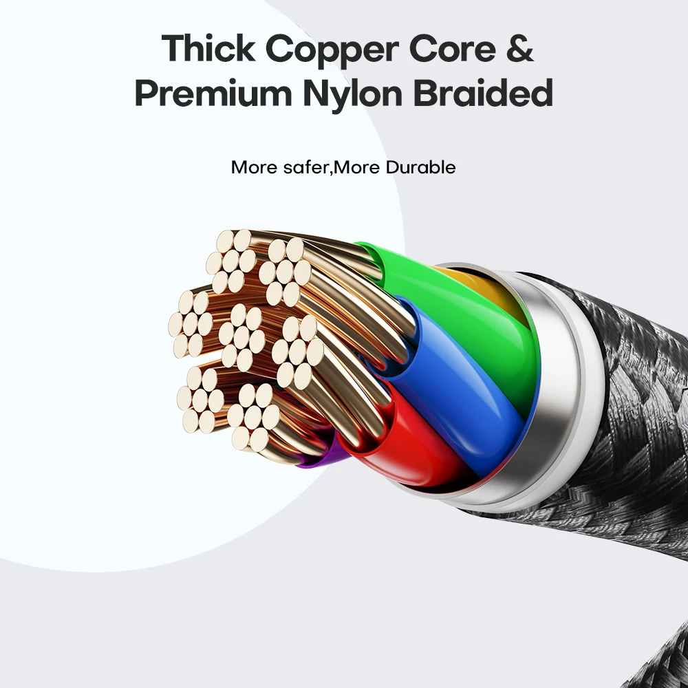 100W USB 유형 C-USB C 케이블 PD 고속 충전 충전기 케이블 Macbook 용 데이터 코드 Samsung Huawei Xiaomi Type-C USB C 케이블 3M