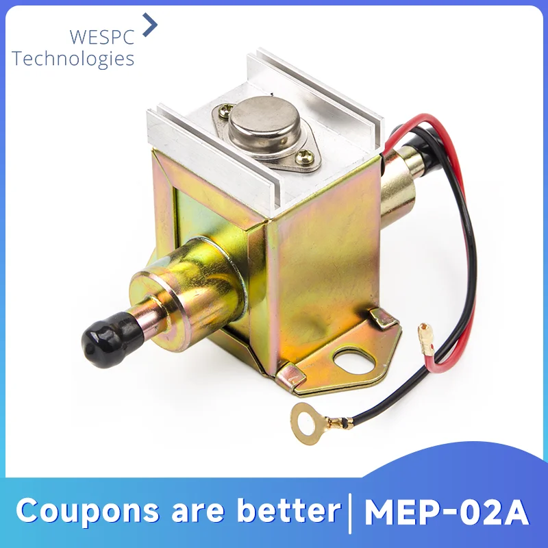 

12v 24v 10MM MEP-02A Diesel Petrol Gasoline Electric Fuel Pump High Flow Copper Coil Oil Pump Truck Modification Spare Parts