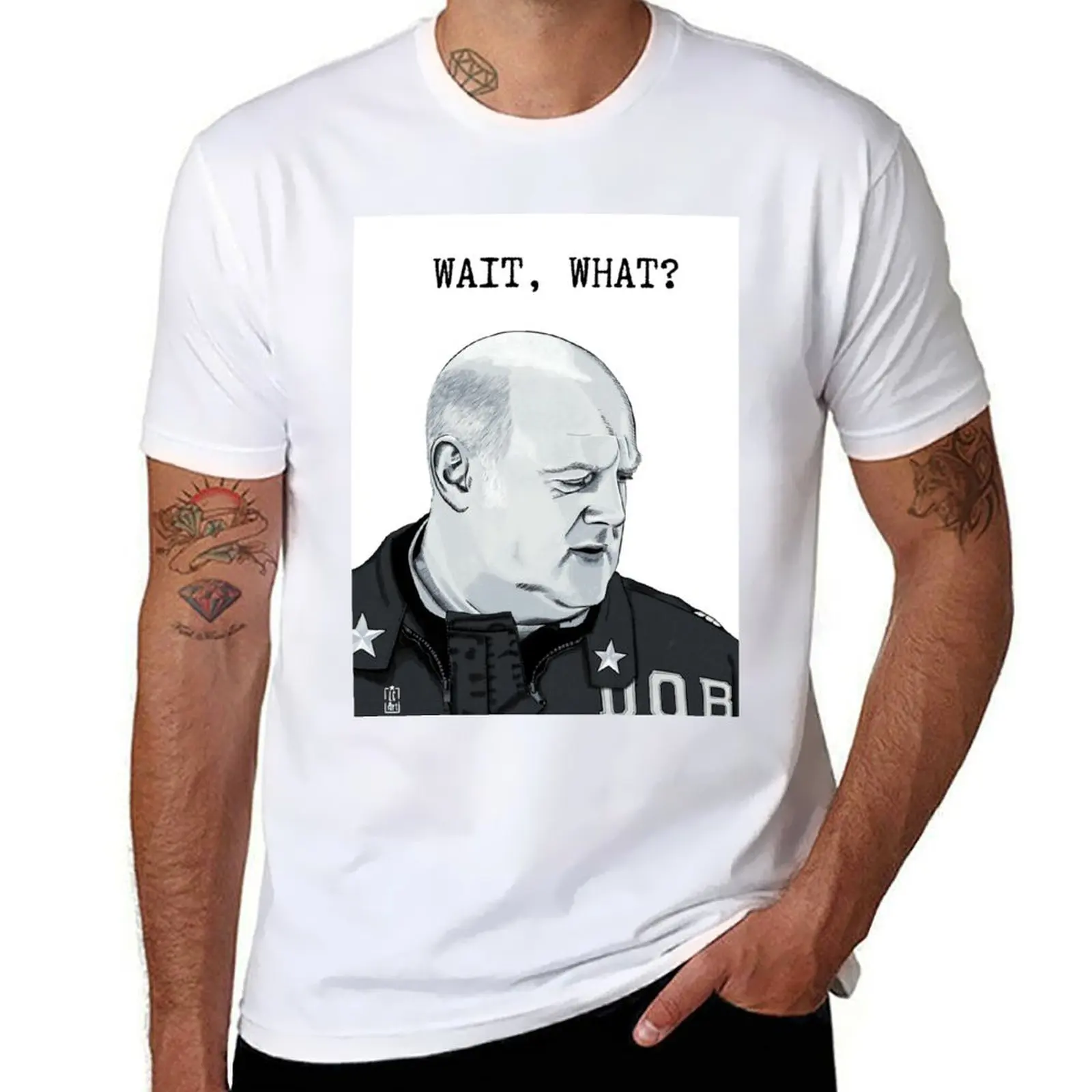 

Dara O’Briain, Taskmaster, Wait, What T-Shirt printed t shirts for man t shirt men 100% cotton luxury brand T-Shirt