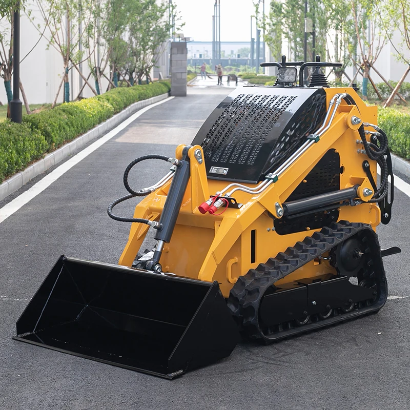 Customized Earthmoving Loading Tool Multi-Purpose Mini Skid Steer Loader Home Use Small 4WD Skid Steer Loader Attachments