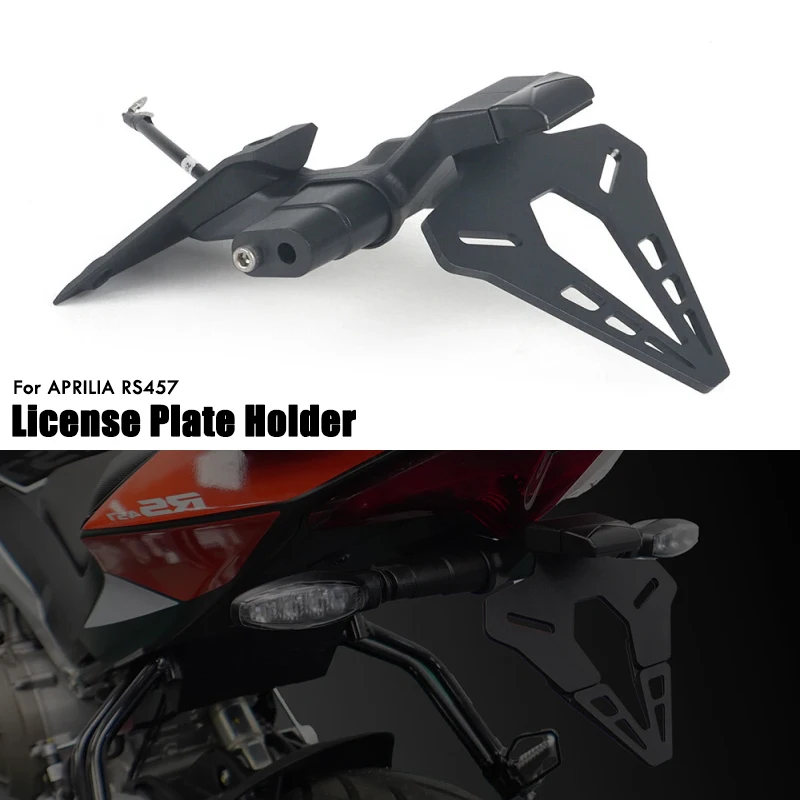 

Держатель номерного знака мотоцикла, фиксатор крыла, задний короткий хвост, аккуратный кронштейн со светодиодной подсветкой для APRILIA RS 457 RS457 2024 2025