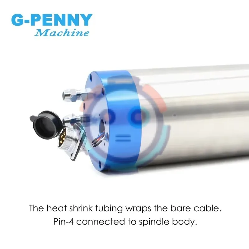 hot G-Penny 3.5kw ER20 100x250mm 220V/380V Water Cooled Spindle Motor 4pcs Ceramic Ball Bearings Metal Working Spindle