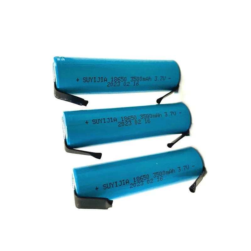 SUYIJIA lithium rechargeable battery 18650 3.7V 3500mAh welded nickel battery strong light flashlight electric mosquito swatter
