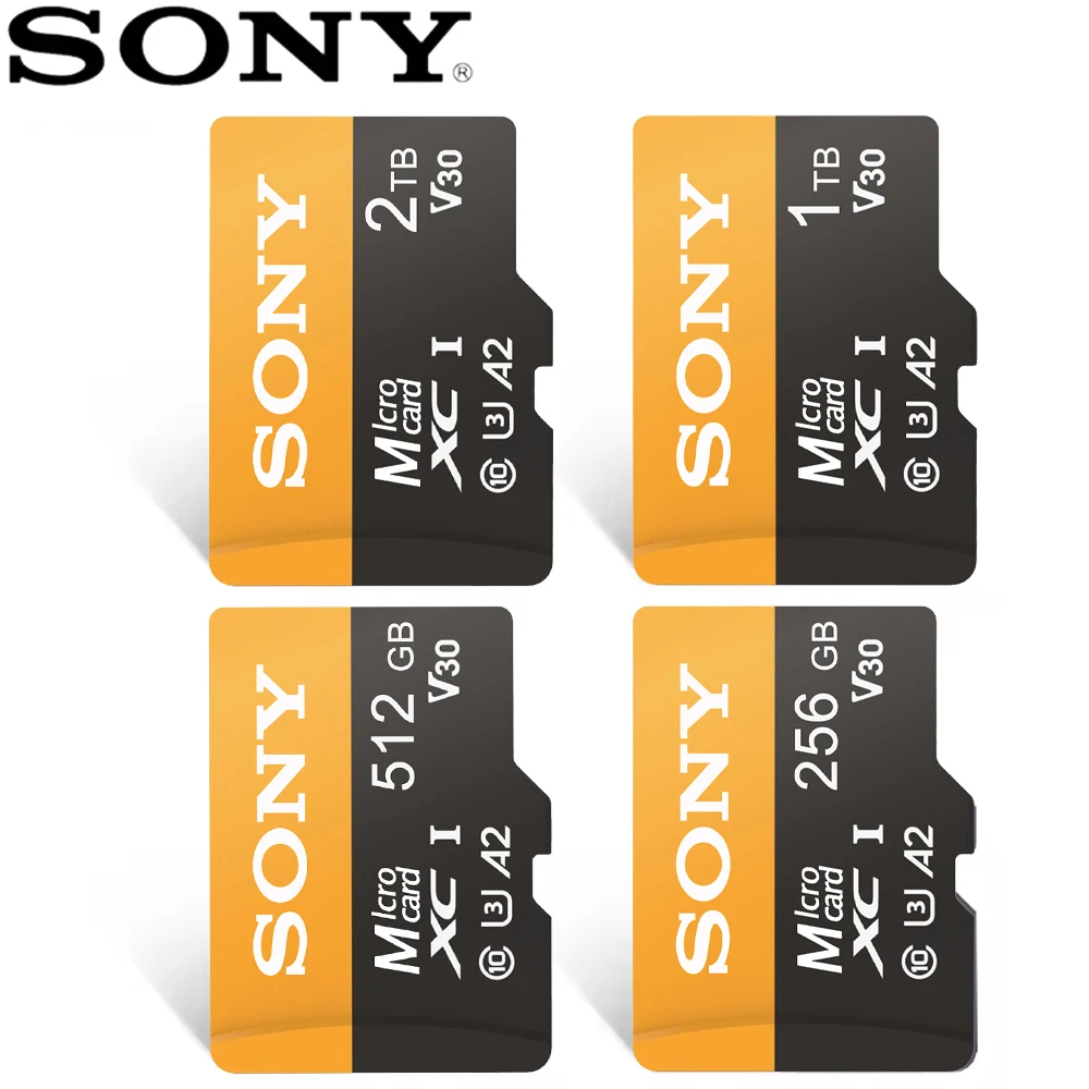 SONY Micro TF SD Card Extreme SD Memory Card 128GB 64GB 256GB Micro 2TB SD C10 TF Flash Card dla Nintendo Switch Phone Camera