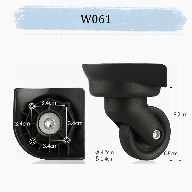 For W061 Heavy-Duty Luggage Replacement Wheel – Impact-Resistant and Wear-Resistant + Installation Tools Smooth Journeys