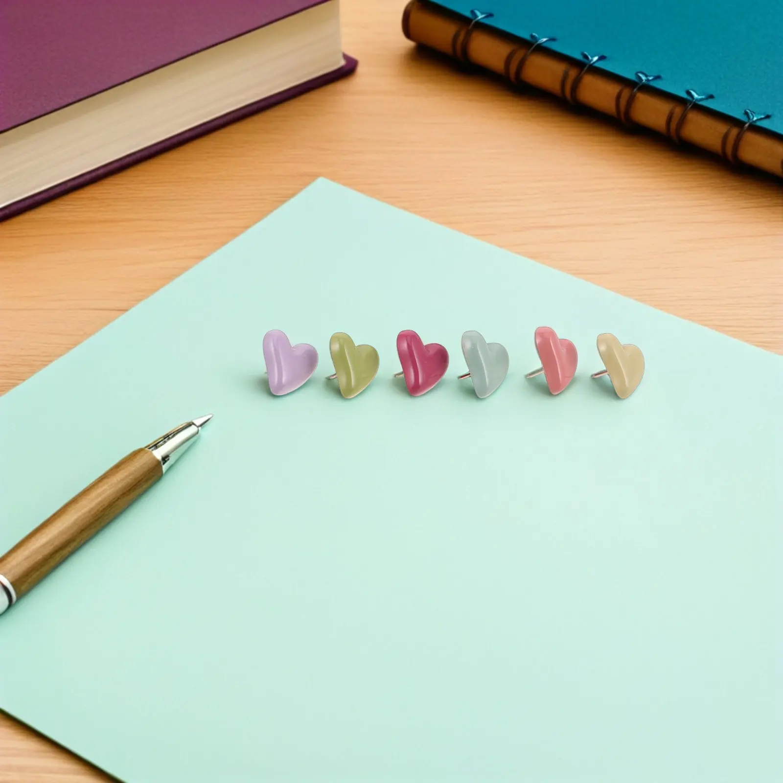 

58 шт. креативных мини-кнопок в форме сердца пастельных цветов для пробковой доски, доски объявлений, карты путешествий, стены для фотографий, поделок