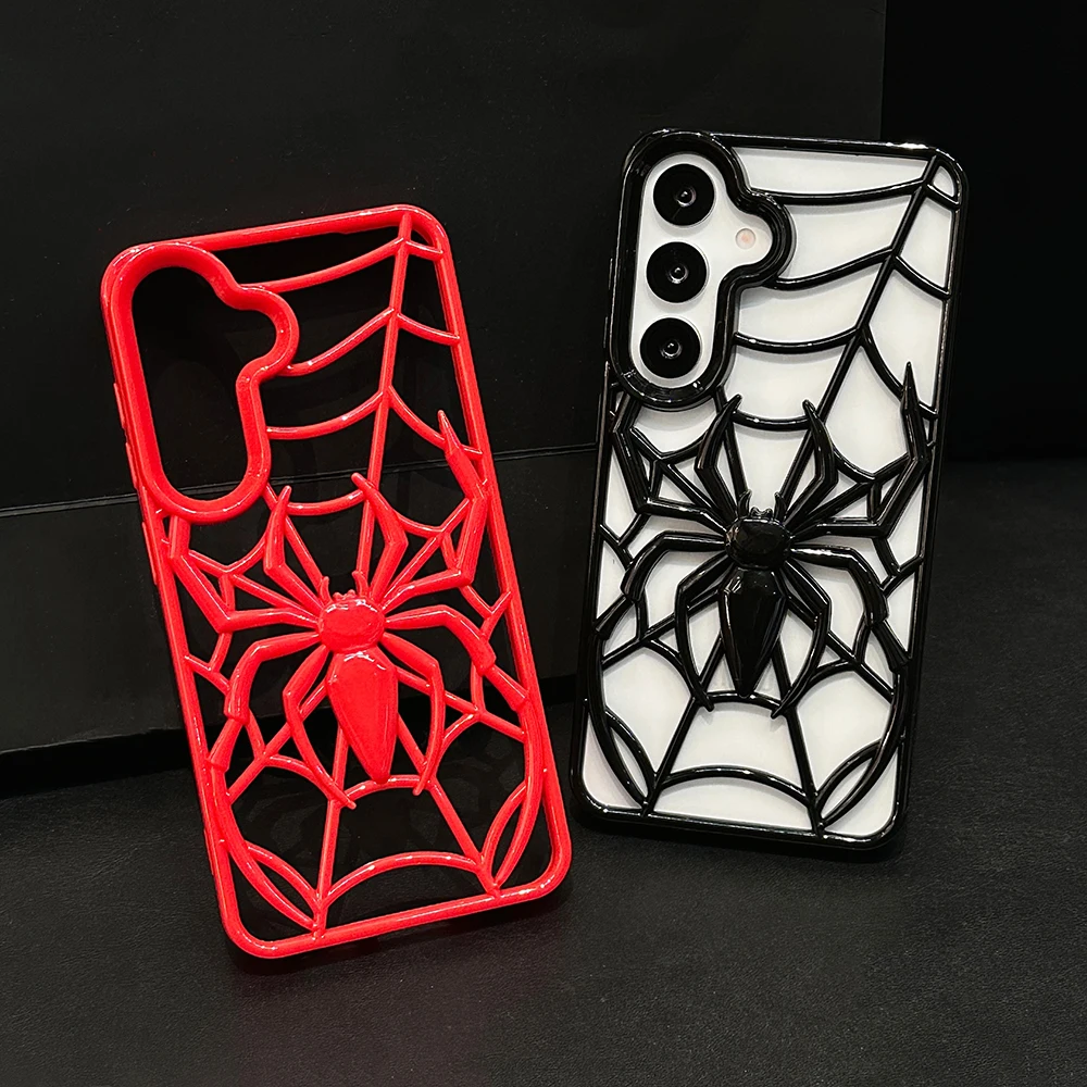 Coole 3D Spider Hollow Dissipate Heat Handyhülle für Samsung Galaxy A16 A13 A26 A36 A56 A54 A55 A06 A04 Weiche Silikonhülle – Detail 10