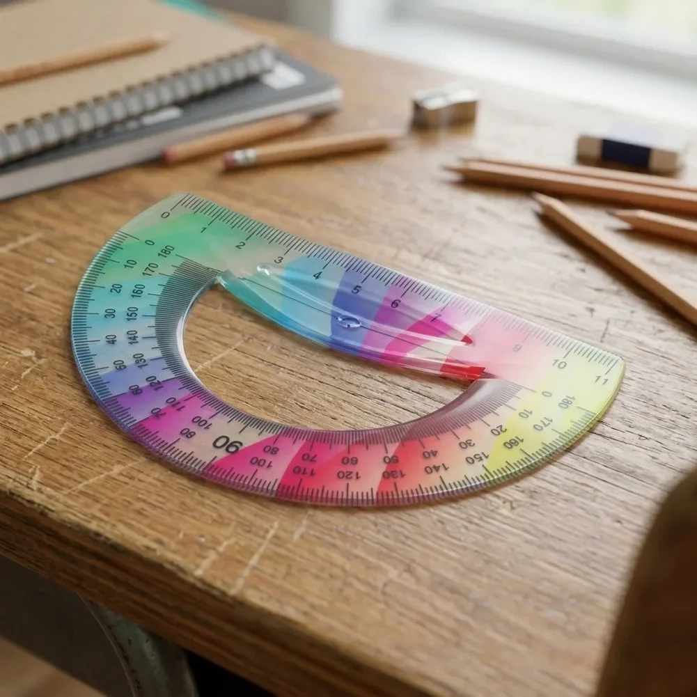 Art Projects Geometry Tools Safe Rulers For Classroom Activities School Stationery Triangular Rulers Dual Measurement Systems