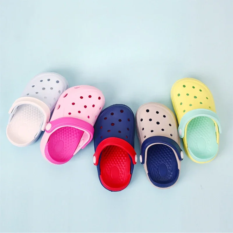 Beach Slipper Summer Boy Indoor Solid Color Baby Children Lightweight Girl Sandal Kid Shoe Cute Slipper Zapatillas De Casa 크록스