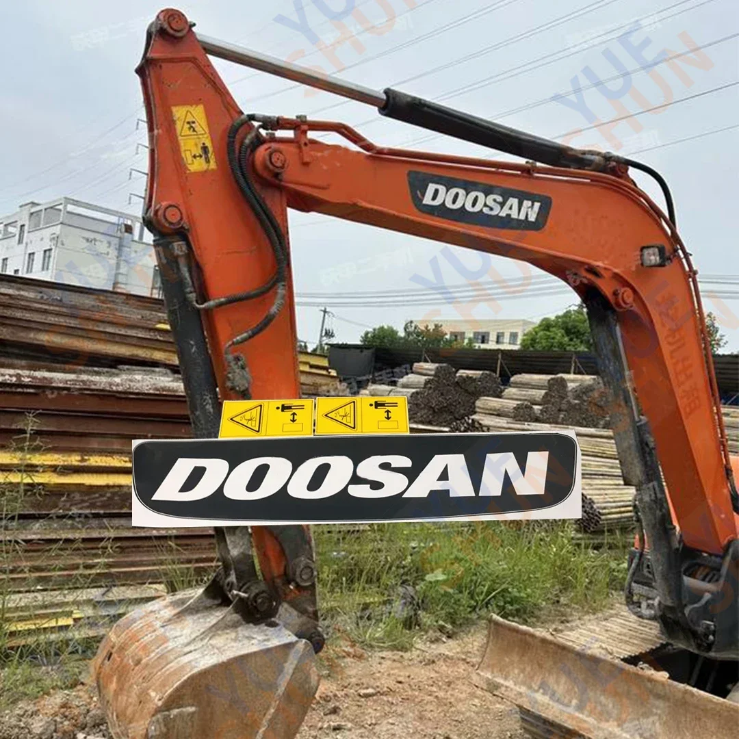 For Daewoo Doosan Dx55 60 65 75w 80 85 88 100-9c Rear Counterweight Big Arm Boom Icon Decal Sticker Excavator Parts F0004