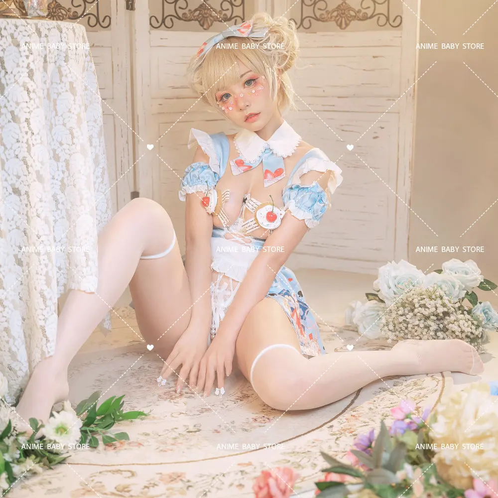 Originele Lolita Maid Cosplay Zoete Jurk Voor Geek Meisjes Halloween Kostuum