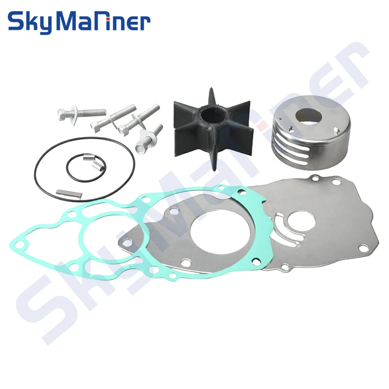 6AW-W0078 Water Pump Impeller Repair Kit For Yamaha Boat Engine 4 Stroke 300/350HP V8 5.3L 6AW-W0078-00-00 Aftermarket Parts