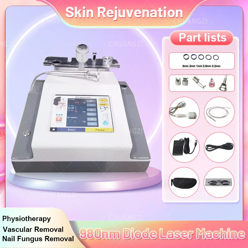 BEST 30W 4 in 1 980nm Diode Laser Vessel Removal Machine to remove spider veins 980 Vessels to remove nail fungus