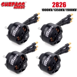 1/4PCS Surpass Hobby 2826 1000KV 1350KV 1900KV 14 Poli Motore Brushless per RC 100g-350g Drone Aliante ad ala fissa aereo