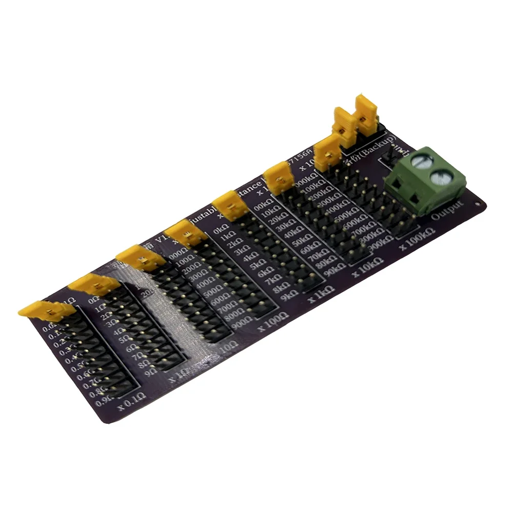 8 Eight Decade 0R - 9999999.9R Program Adjustable SMD Resistor Slide Resistor Board Step Accuracy 1R 1% 1/2 Watt Module 200V