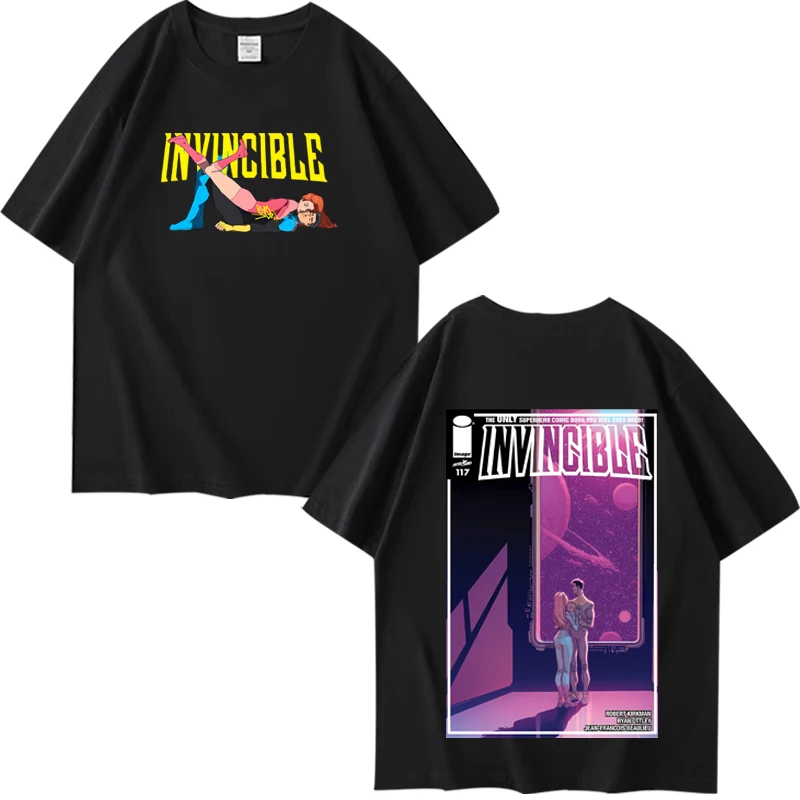 Invincible Mark Grayson Atom Eve Love Essential T Shirt men women Oversized 100% Cotton Hot sale short sleeve Summer Unisex tops