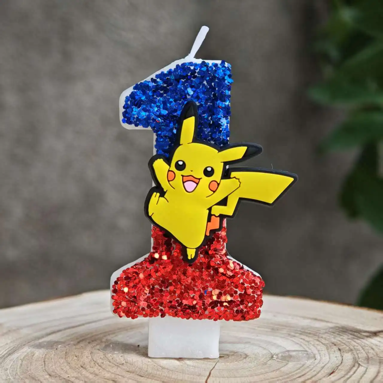 Kawaii Pokemon Themed Birthday  Candle Anime Cartoon Cake Topper Ornament For Kids Birthday Party Celebration  Decor Supplies view 3