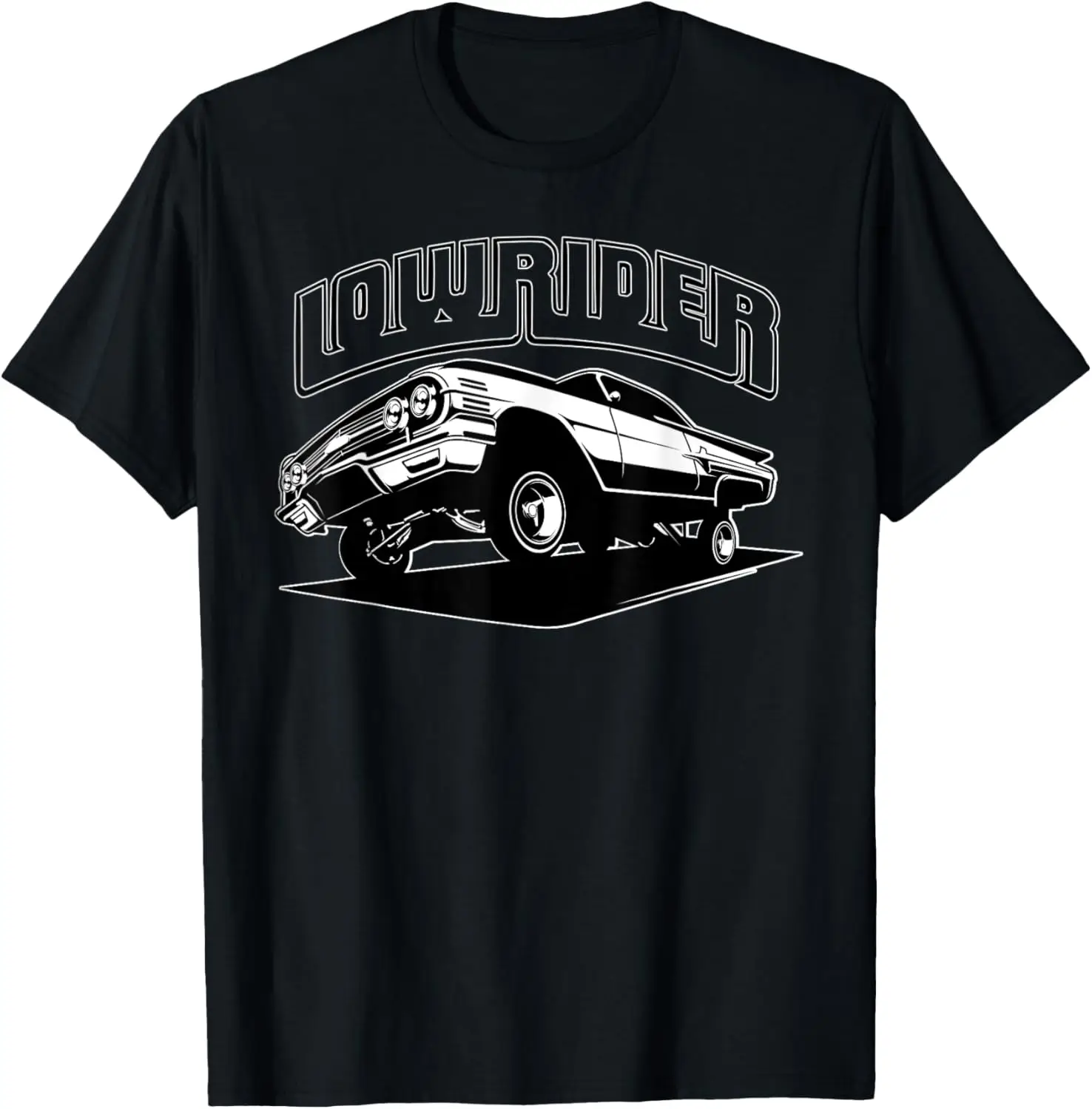 Chicano Cholo Low Rider Car Classic Mens Vintage Lowrider T-Shirt