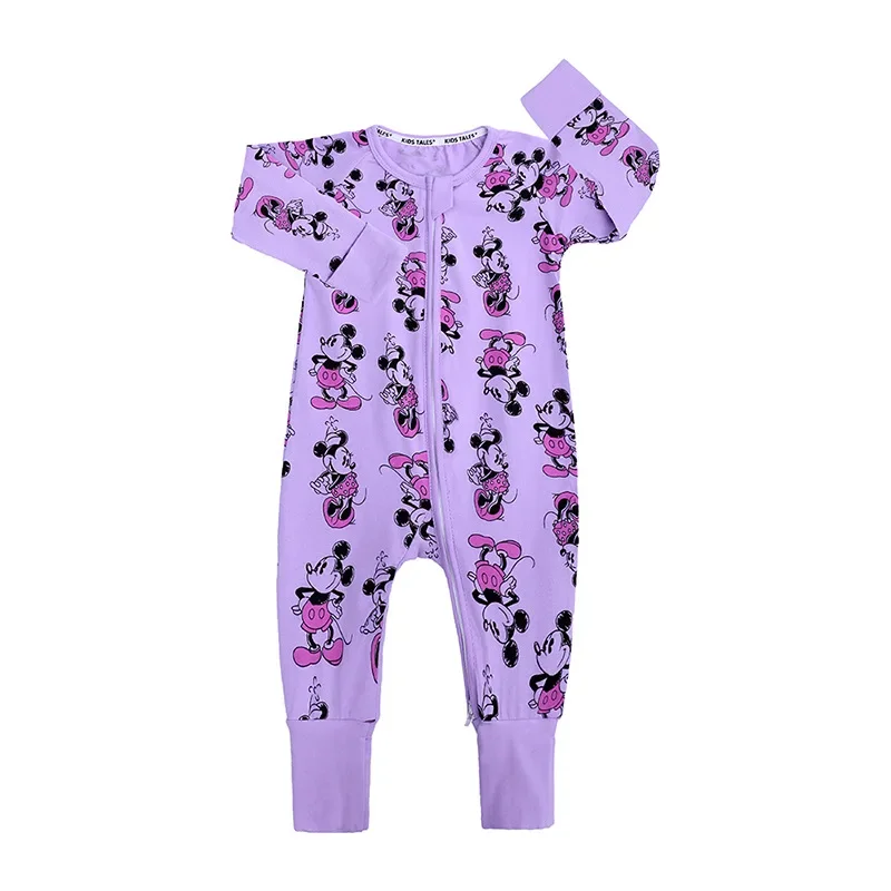 Newborn Cartoon Mickey Minnie Baby Boy Clothing Baby Romper Girl Roupas Bebes Infant Jumpsuit Cotton Toddler Rompers Pajamas Kid