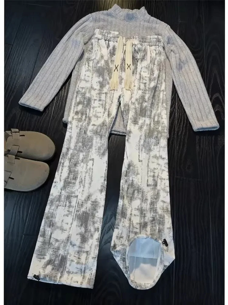 

Мужские широкие брюки из американского вельвета с эффектом похудения, осенне-зимние, с эластичным поясом, повседневные, прямого кроя