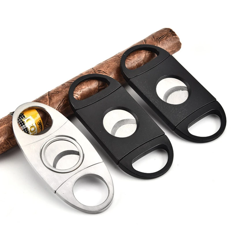 Cigar Cutter  New Stainless Steel Charuto Clipper Cigar Cutter Guillotine With Gift Box Accessories Cigar Scissors  cigar cutter