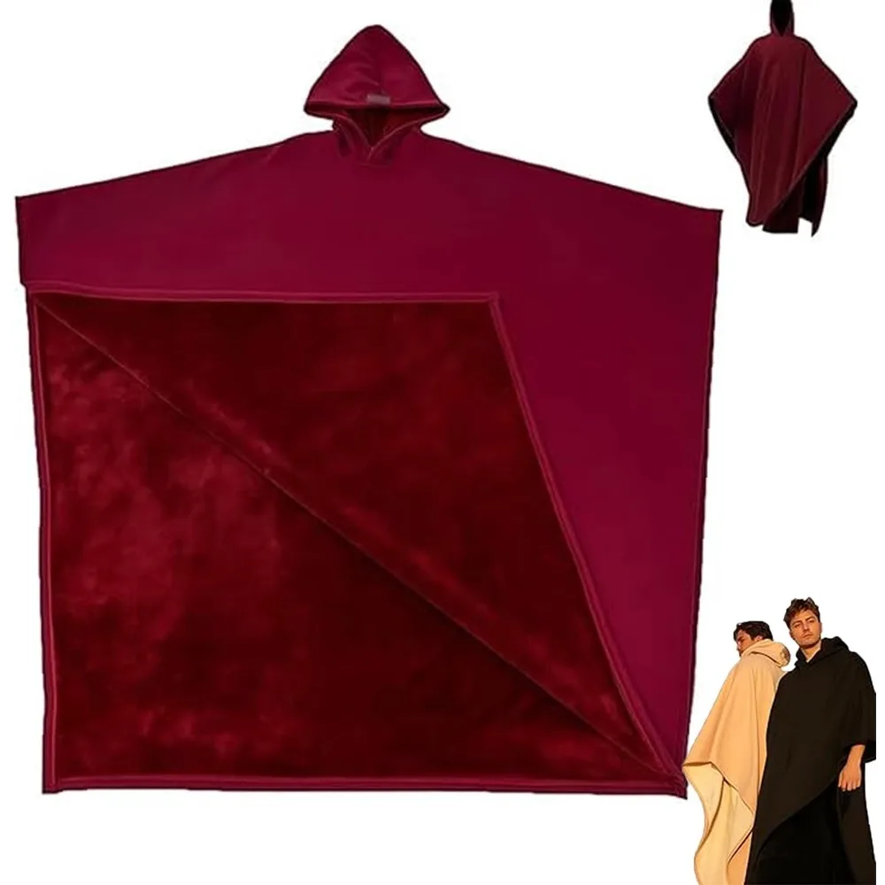 

Новый хорошее качество, толстовка с капюшоном Indio Cloak, свободное одеяло в стиле панк, мужская толстовка, повседневная однотонная шляпа, плащ, топ на осень и зиму